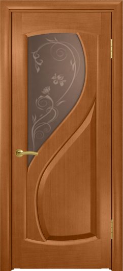 Межкомнатная ульяновская дверь Дворецкий Версаль темный анегри остекленная — фото 1
