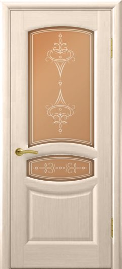 Межкомнатная ульяновская дверь Дворецкий Модена выбеленый дуб остекленная — фото 1