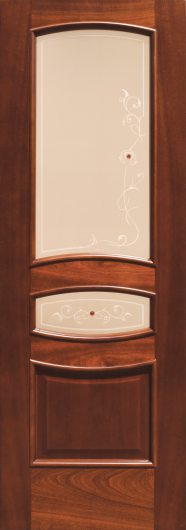 Межкомнатная ульяновская дверь Дворецкий Венеция 2 Сапель остекленная — фото 1