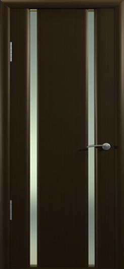 Межкомнатная ульяновская дверь Дворецкий Спектр-2 Венге остекленная — фото 1