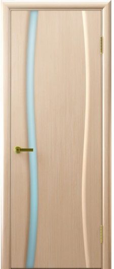 Межкомнатная ульяновская дверь Дворецкий Диадемма 1 выбеленый дуб остекленная — фото 1