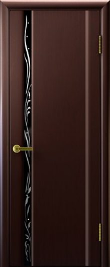 Межкомнатная ульяновская дверь Дворецкий Диамант 1 Венге остекленная — фото 1