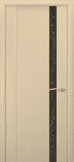 Межкомнатная ульяновская дверь Дворецкий Диамант 1 выбеленый дуб остекленная — фото 1