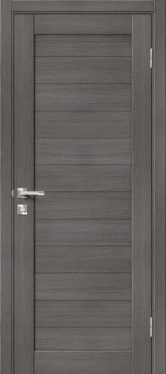 Межкомнатная дверь с эко шпоном Порта-21 (1П-02) Grey Veralinga глухая — фото 1