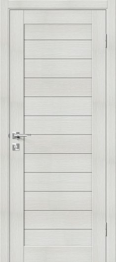 Межкомнатная эмалированная дверь Luxor L-5 белая эмаль остекленная — фото 1