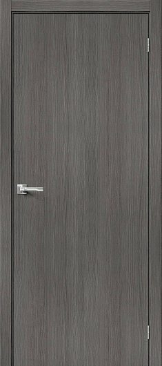 Межкомнатная дверь с эко шпоном Браво-0 Grey Veralinga глухая — фото 1