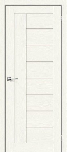 Межкомнатная дверь Браво-29 White Wood остекленная — фото 1