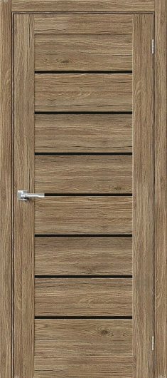 Межкомнатная дверь Браво-22 Original Oak остекленная (ст. Black Star) — фото 1