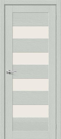 Межкомнатная дверь Браво-23 Grey Wood остекленная — фото 1