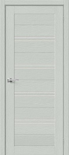 Межкомнатная дверь Браво-28 Grey Wood остекленная — фото 1