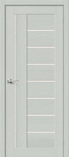 Межкомнатная дверь Браво-29 Grey Wood остекленная — фото 1