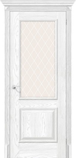 Межкомнатная дверь с эко шпоном el`PORTA Классик-13 Silver Ash остекленная — фото 1