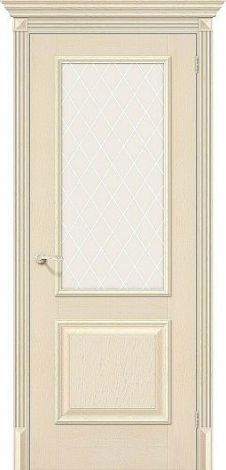 Межкомнатная дверь с эко шпоном el`PORTA Классико-13 Ivory остекленная — фото 1