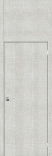 Межкомнатная дверь с эко шпоном Гулливер Порта-50 bianco crosscut — фото 1