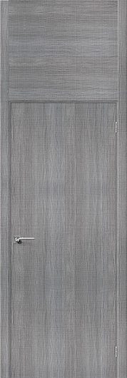 Межкомнатная дверь с эко шпоном Гулливер Порта-50 grey crosscut глухая — фото 1