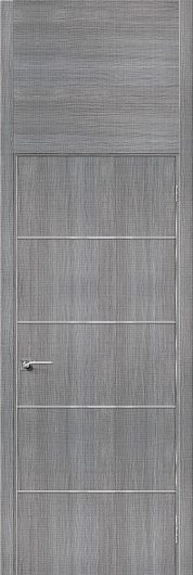 Межкомнатная дверь с эко шпоном Гулливер Порта-50А-6 grey crosscut — фото 1