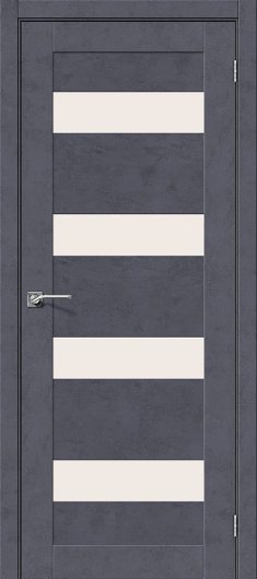 Межкомнатная дверь с эко шпоном el`PORTA Легно-23 Graphite Art остекленная — фото 1
