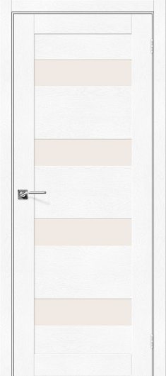 Межкомнатная дверь с эко шпоном el`PORTA Легно-23 White Softwood остекленная — фото 1