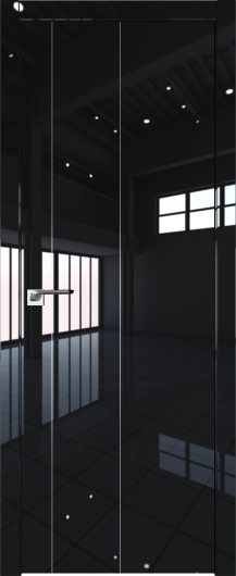 Межкомнатная дверь Profildoors Черный Люкс 43LK AL  кромка 4 стор. ABS — фото 1