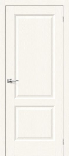 Межкомнатная дверь Браво Неоклассик-32 White Wood глухая — фото 1