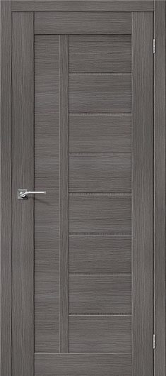 Межкомнатная дверь с эко шпоном Порта-26 Grey Veralinga глухая — фото 1