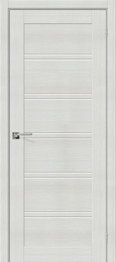 Межкомнатная дверь с эко шпоном Порта-28 Bianco Veralinga глухая — фото 1