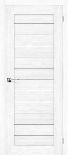 Межкомнатная дверь с эко шпоном Порта-21 Snow Veralinga глухая — фото 1