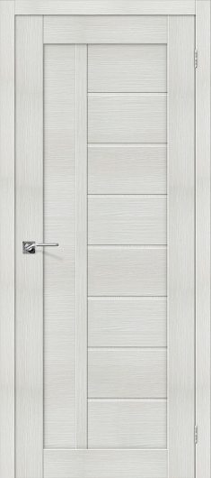 Межкомнатная дверь с эко шпоном Порта-26 Bianco Veralinga глухая — фото 1