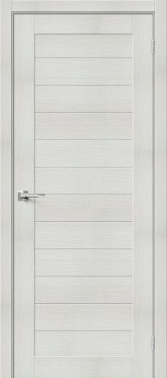 Межкомнатная дверь с эко шпоном Порта-21 Bianco Veralinga глухая — фото 1
