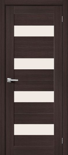 Межкомнатная дверь с эко шпоном Порта-23 Wenge Veralinga остекленная — фото 1
