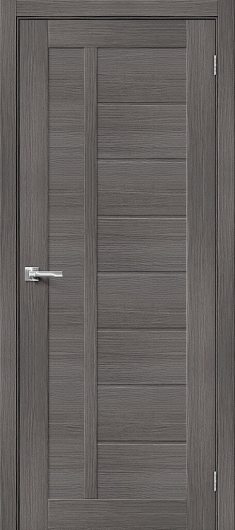 Межкомнатная шпонированная дверь Luxor Фемида 2 Дуб RAL 9010 остекленная — фото 1