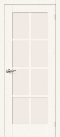 Межкомнатная дверь MR.WOOD Прима-11.1 White Wood остекленная — фото 1