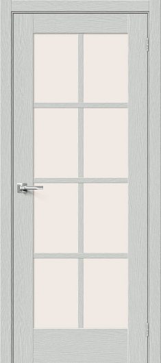 Межкомнатная дверь MR.WOOD Прима-11.1 Grey Wood остекленная — фото 1