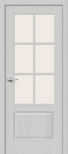 Межкомнатная дверь MR.WOOD Прима-13.0.1 Grey Wood остекленная — фото 1