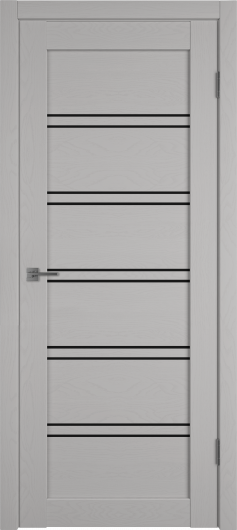 Межкомнатная дверь VFD (ВФД) Atum Pro 28 Griz Soft Black Gloss — фото 1