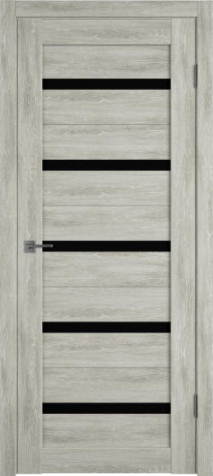Межкомнатная дверь VFD (ВФД) Atum 7 Lin Vellum Black Gloss — фото 1