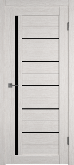 Межкомнатная дверь VFD (ВФД) Atum 1 Bianco Black Gloss — фото 1