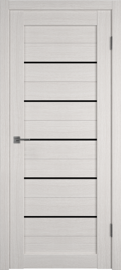 Межкомнатная дверь VFD (ВФД) Atum 5 Bianco Black Gloss — фото 1