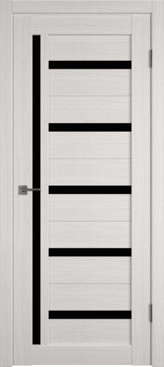 Межкомнатная дверь VFD (ВФД) Atum 18 Bianco Black Gloss — фото 1