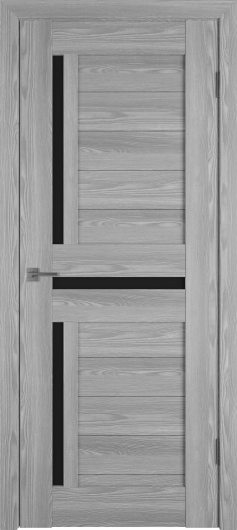 Межкомнатная дверь VFD (ВФД) Line 16 Grey P Black Gloss — фото 1