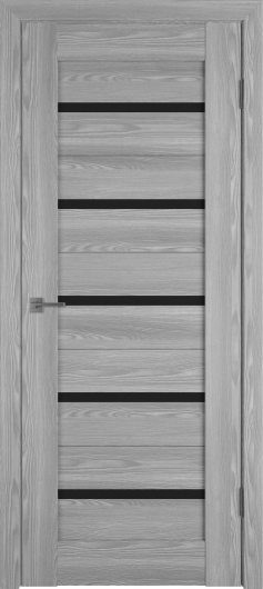 Межкомнатная дверь VFD (ВФД) Line 1 Grey P Black Gloss — фото 1
