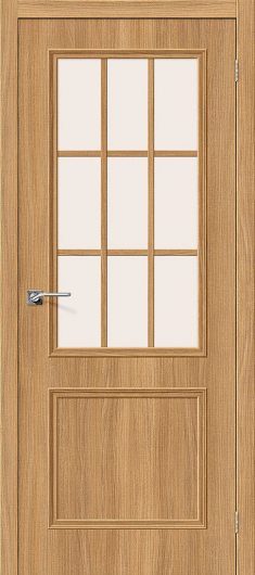Межкомнатная дверь с эко шпоном Симпл-13 Anegri Veralinga остекленная — фото 1