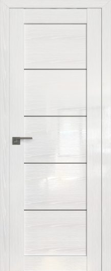 Межкомнатная дверь с эко шпоном Profildoors Pine White glossy 2.11STP  ст.графит — фото 1