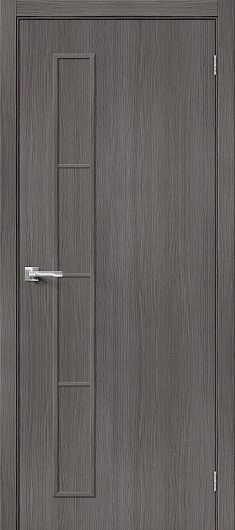Межкомнатная дверь с эко шпоном Браво Тренд-3 Grey Veralinga глухая — фото 1