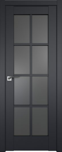 Межкомнатная дверь Profildoors Черный матовый 101U  ст.графит — фото 1