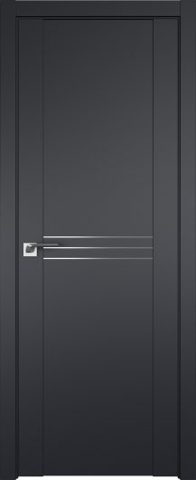 Межкомнатная дверь Profildoors Черный матовый 150U AL — фото 1