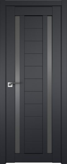 Межкомнатная дверь Profildoors Черный матовый 15U  ст.графит — фото 1