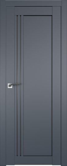Межкомнатная дверь Profildoors Антрацит 2.50U  ст.графит — фото 1