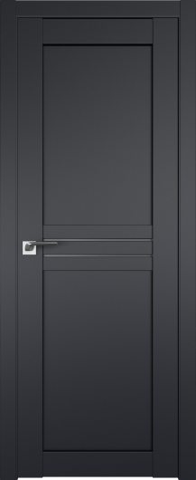 Межкомнатная дверь Profildoors Черный матовый 2.55U  ст.графит — фото 1