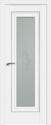 Межкомнатная дверь с эко шпоном Profildoors Аляска 24U  серебро ст.кристалл матовое — фото 1